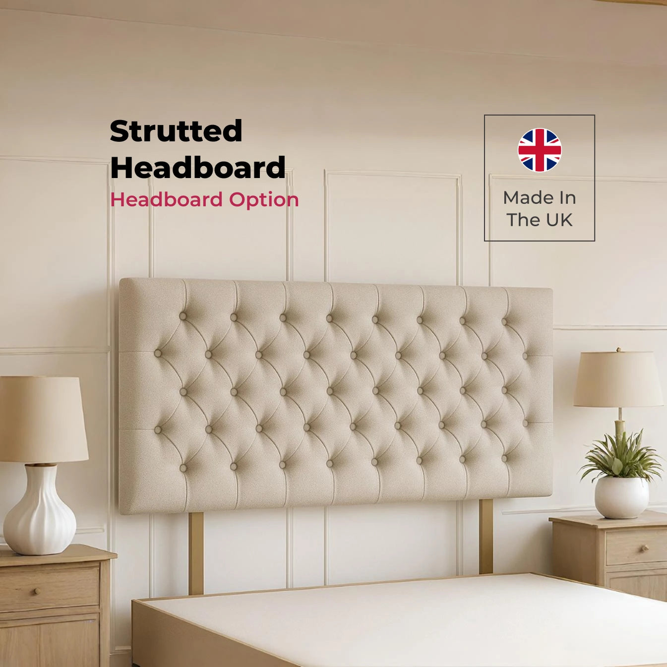 Hampton Divan Bed With Headboard