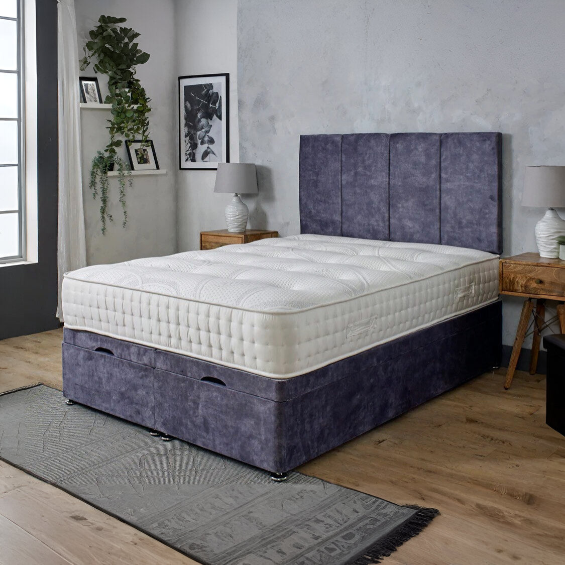 Herefordshire Ottoman Storage Bed with Headboard